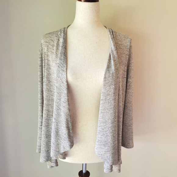 Kasper Sweaters - Vintage Gray Lightweight Work Cardigan Business Casual Kasper Petite Large